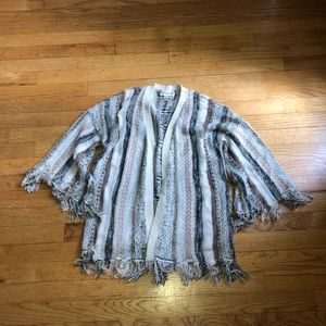 Knox Rose bohemian fringe cardigan